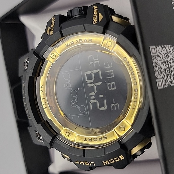 NEW Activa Summit X Men's Digital Sport Watch- 50mm, Black ACW8082-005 - Picture 5 of 10